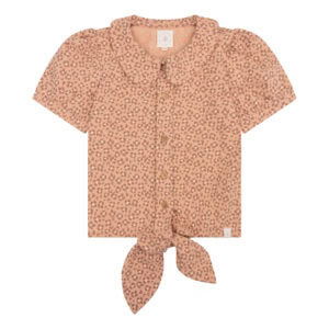Navy Natural - Faye Blouse Leopard