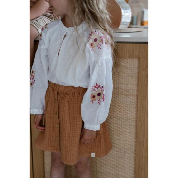 Navy Natural - Guusje Blouse Pink Flower - Afbeelding 4