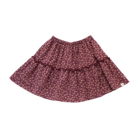 Navy Natural - Bo Skirt Leopard Flower