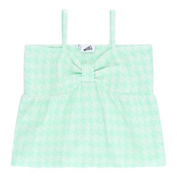 Cos I Said So - Pied-de-Poule Terry Bow Top