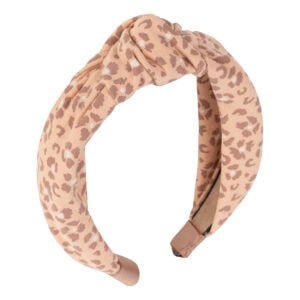 Navy Natural - Haarband Leopard Flower