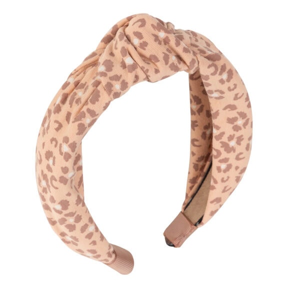 Navy Natural - Haarband Leopard Flower