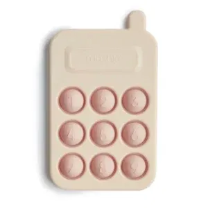 Mushie - Sensorische telefoon (blush)