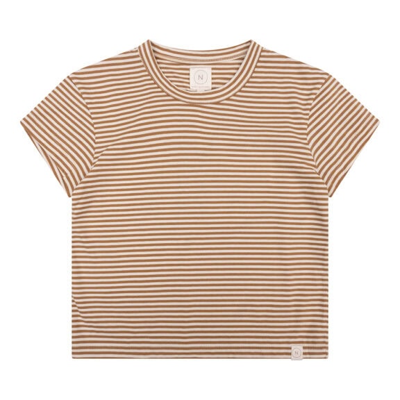 Navy Natural - Sem T-shirt Biscuit Stripe