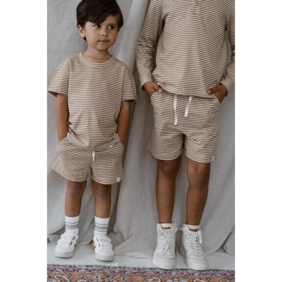 Navy Natural - Sem T-shirt Biscuit Stripe - Afbeelding 3