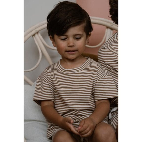 Navy Natural - Sem T-shirt Biscuit Stripe - Afbeelding 2