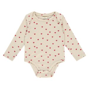 A Tiny Story - Baby romper long sleeve Hearts