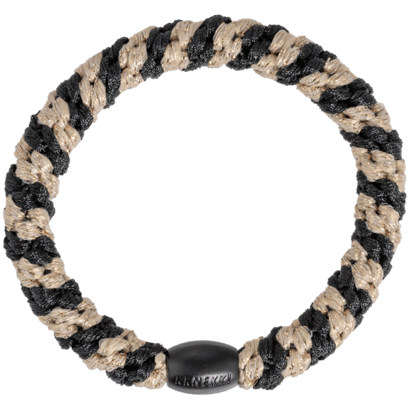 Kknekki - Black/Beige glitter stripe