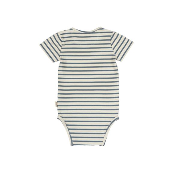 Petit Piao - Romper Stripe Blue Mirage - Afbeelding 2