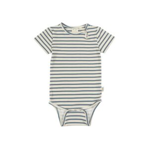 Petit Piao - Romper Stripe Blue Mirage
