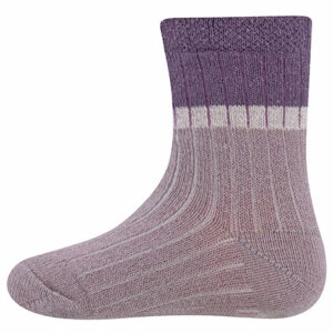 Ewers - Sokken rib glitter paars/lila