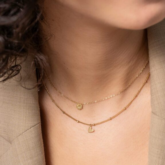 Essentialistics - Necklace charm tilted heart - Afbeelding 2