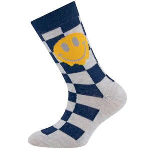 Ewers - Check Smile Socks Blue