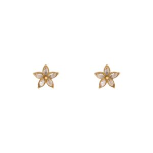 Essentialistics - Stud Earrings Stones Flower