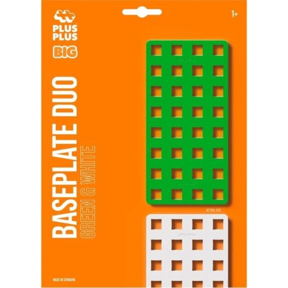 Plus-Plus - Bouwplaat BIG groen/wit 2 stuks