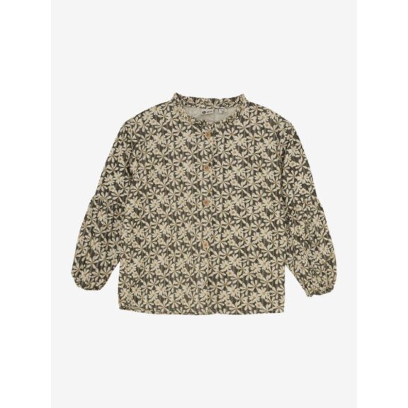 Daily7 - Shirt Longsleeve Shiny Flower