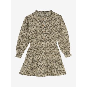 Daily7 - Dress Longsleeve Shiny Flower