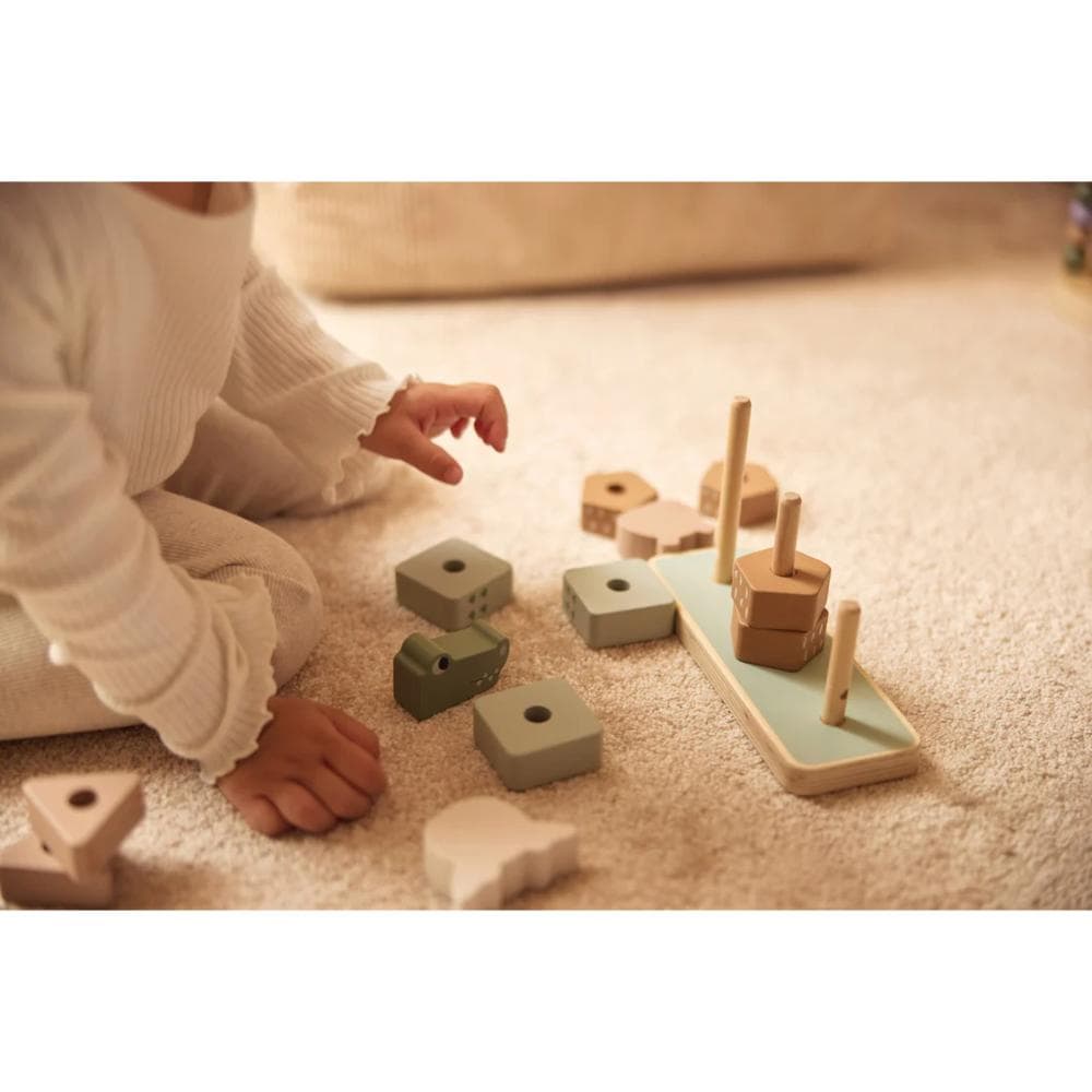 Jollein - Houten stapeltoren Jungle Jambo - Afbeelding 4