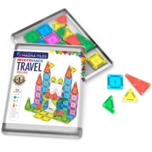 Magna-Tiles - MicroMAGS Travelset Deluxe 55 pieces