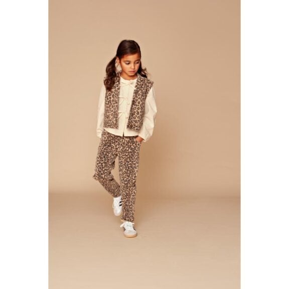 Stains & Stories - Girls gilet Leopard - Afbeelding 3