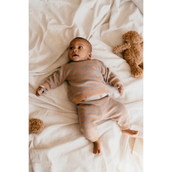 A Tiny Story - Baby pullover Cookie/Steel - Afbeelding 3