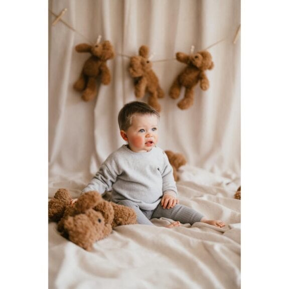 A Tiny Story - Baby pants rib Steel - Afbeelding 4