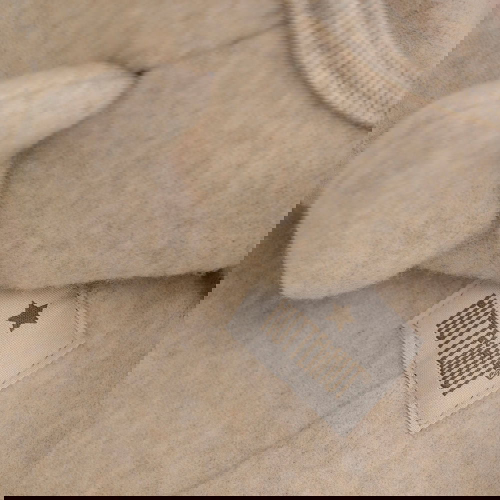 Huttelihut - Wool Fleece Suit Ears Beige - Afbeelding 3