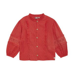 Daily7 - Longsleeve Blouse Ruffle Red
