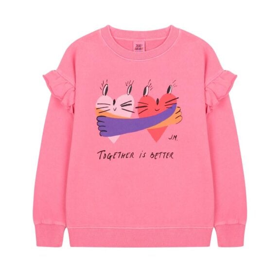 Jelly Mallow - Ruffled Sweatshirt Together