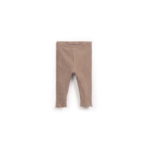 PLAY UP - Rib Flamé Leggings Taupe