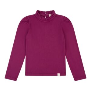 Navy Natural - Loulou Top Berry Rib