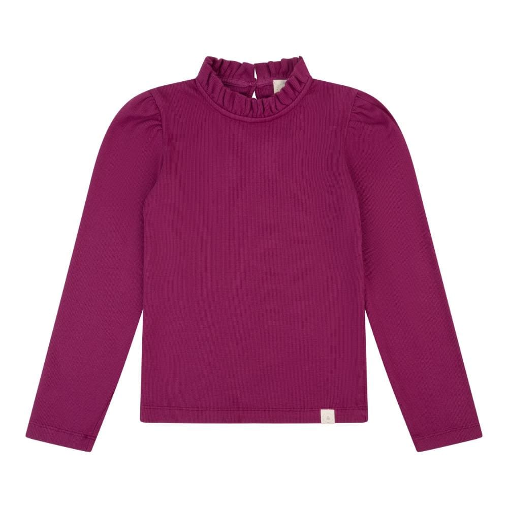 Navy Natural - Loulou Top Berry Rib