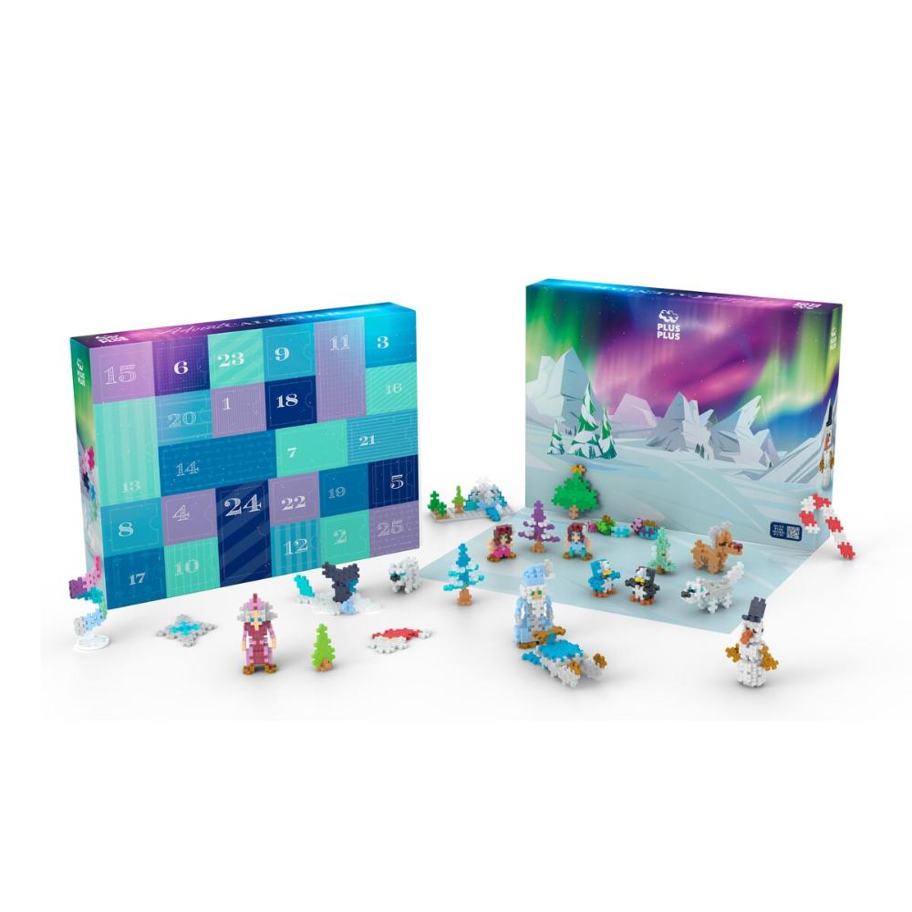 Plus-Plus - Advent calendar Santa's northern lights adventure - Afbeelding 2