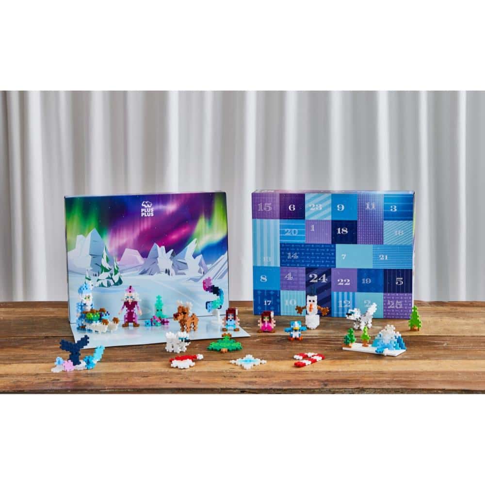 Plus-Plus - Advent calendar Santa's northern lights adventure - Afbeelding 4