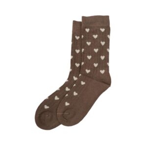 Minipop - Bamboo Heart Socks Brown