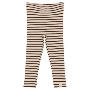 Petit Piao - Legging Striped Dark Grape