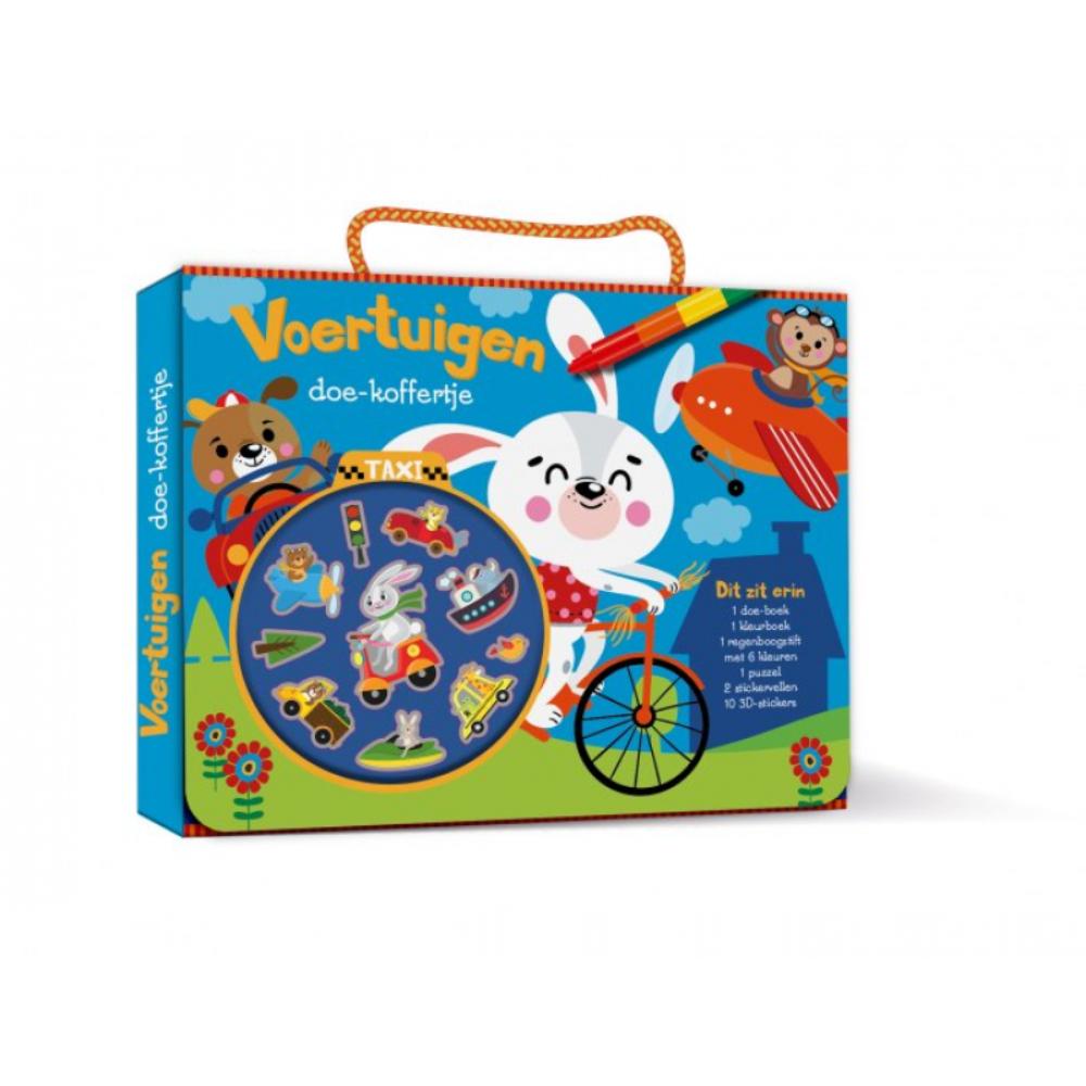 Fantasie doe-koffertje - Voertuigen