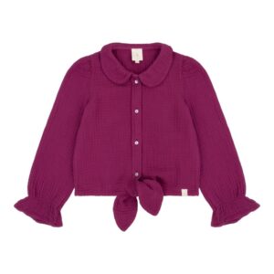 Navy Natural - Faye Blouse Berry Mousseline