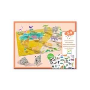 Djeco - Knutselset 3D Stickers Dieren