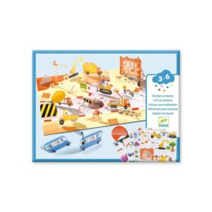 Djeco - Knutselset 3D Stickers Voertuigen