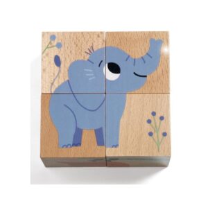 Djeco - Houten blokpuzzel Wild & Co