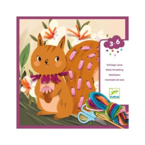 Djeco - Stap voor stap rijgen met wol