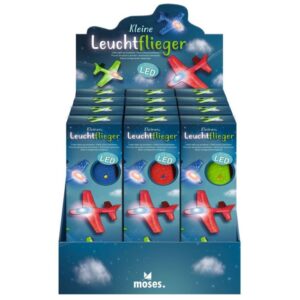 Moses - LED vliegtuig met licht 17 cm