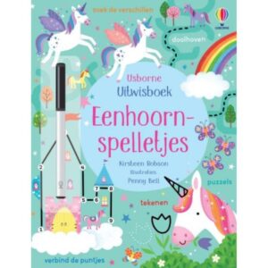 Usborne - Uitwisboek Eenhoornspelletjes