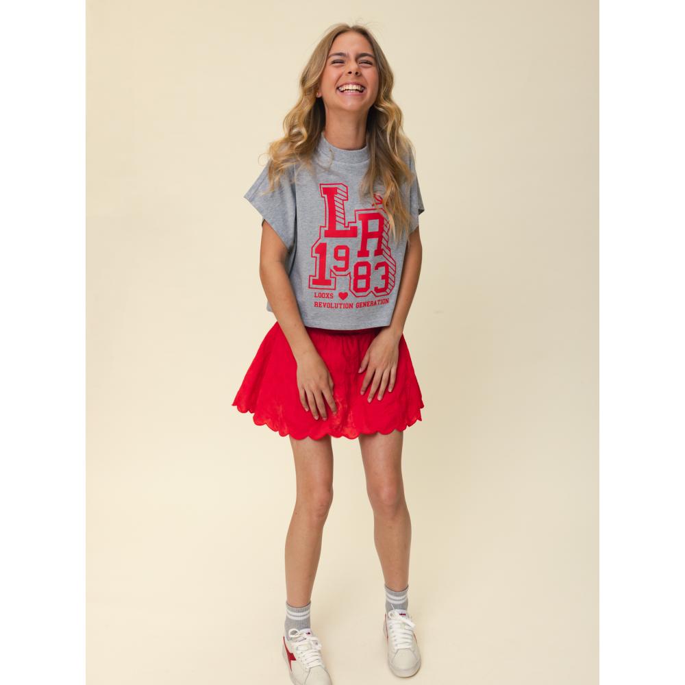 LOOXS 10Sixteen - T-shirt Grey Melee LA - Afbeelding 5