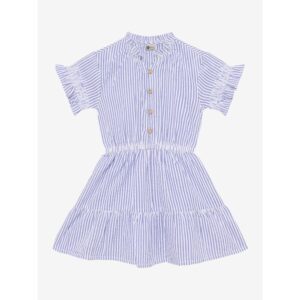 Daily7 - Dress Stripe Ruffle Lolite