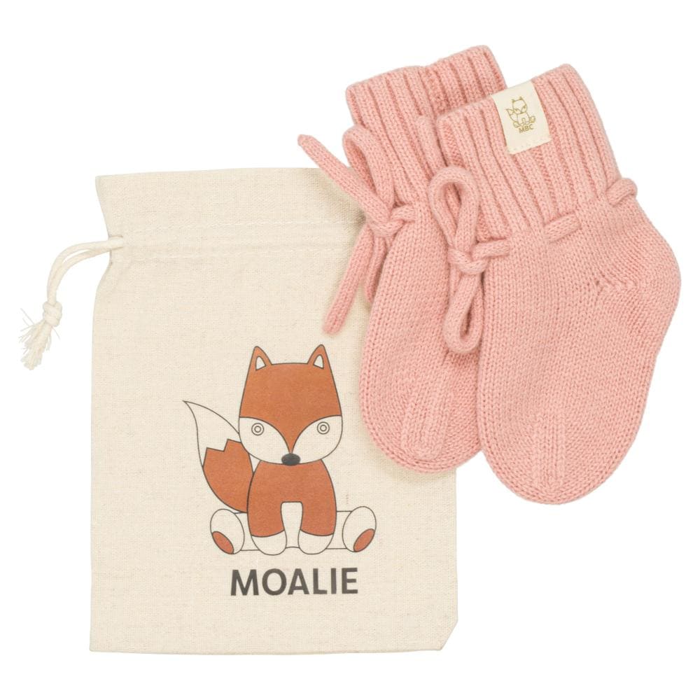 Moalie - Babyslofjes Merinowol Dusty Pink - Afbeelding 2