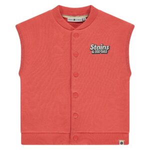 Stains & Stories - Boys Sweat Cardigan Grapefruit