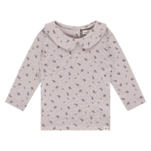 A Tiny Story - Baby T-Shirt Mauve Print