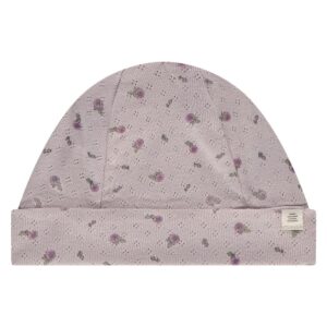 A Tiny Story - Baby Hat Mauve Print
